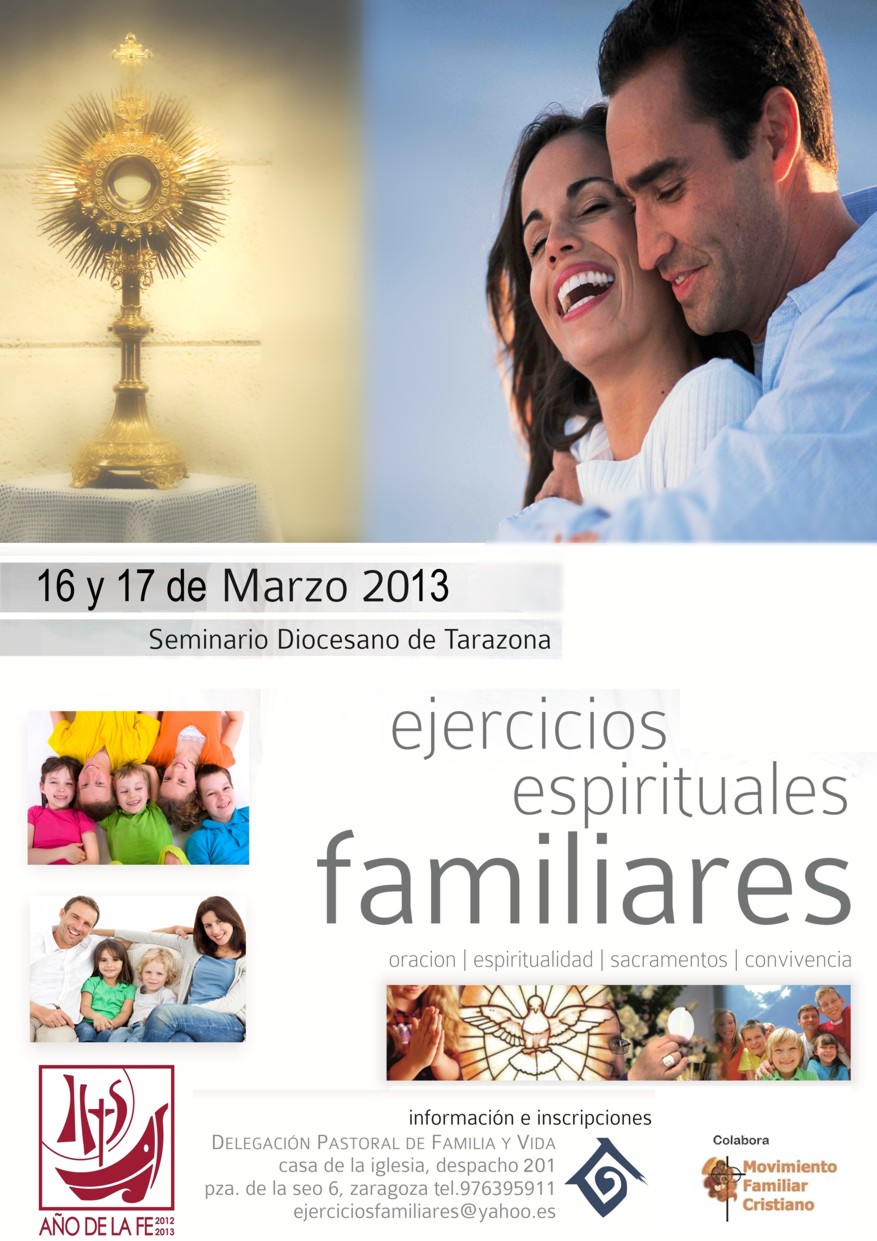 EJERCICIOS FAMILIARES organizados por Delegacion Familia y Vida