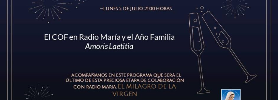 Ultima colaboración con Radio María hasta que la Virgen quiera…